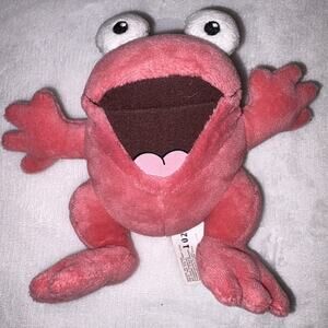 Neopets Quiggle Pink Frog Plush Stuffed Animal Toy 6" JAKKS 2008 -Good Condition